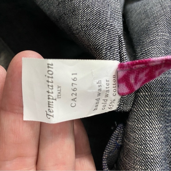 Temptation Italy Multi Color
Floral Boho Chic Canvas zipper cinched Tote  Bag - Picture 10 of 13